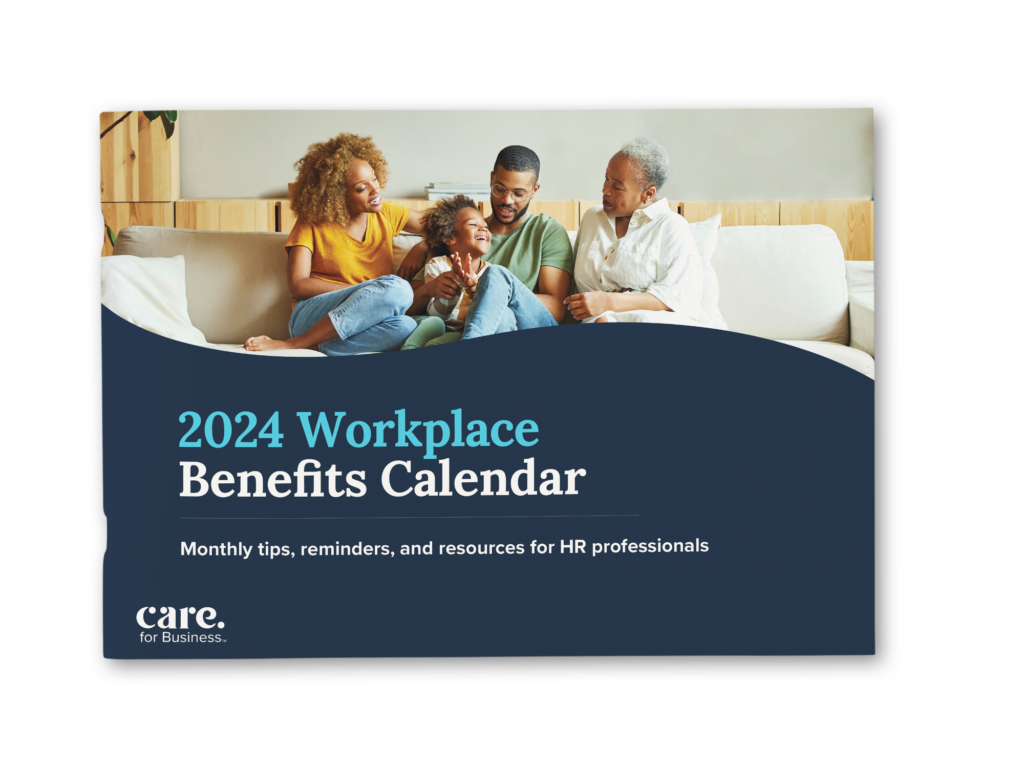 Cover page for 2024 Workplace Benefits Calendar