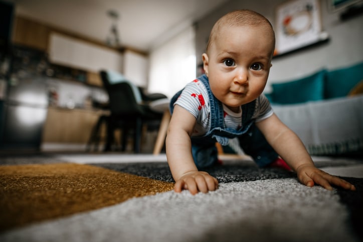 Baby activities to encourage crawling, standing and walking