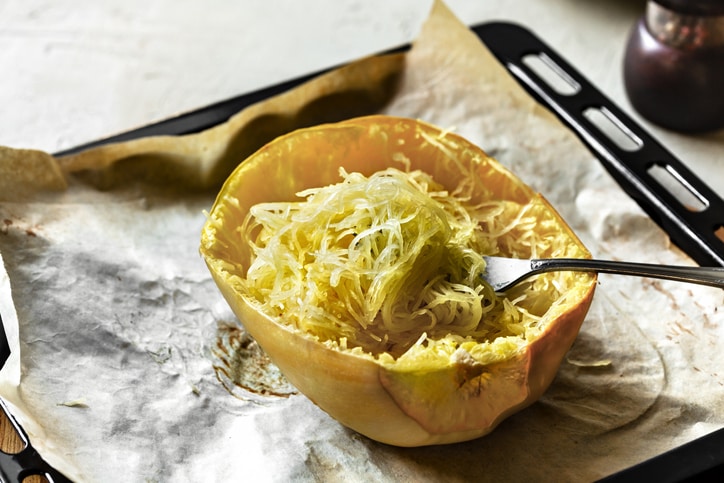 Spaghetti squash is an easy meal for kids to make