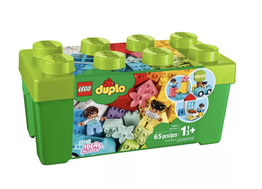 LEGO DUPLO Classic Brick Box First LEGO Set with Storage Box