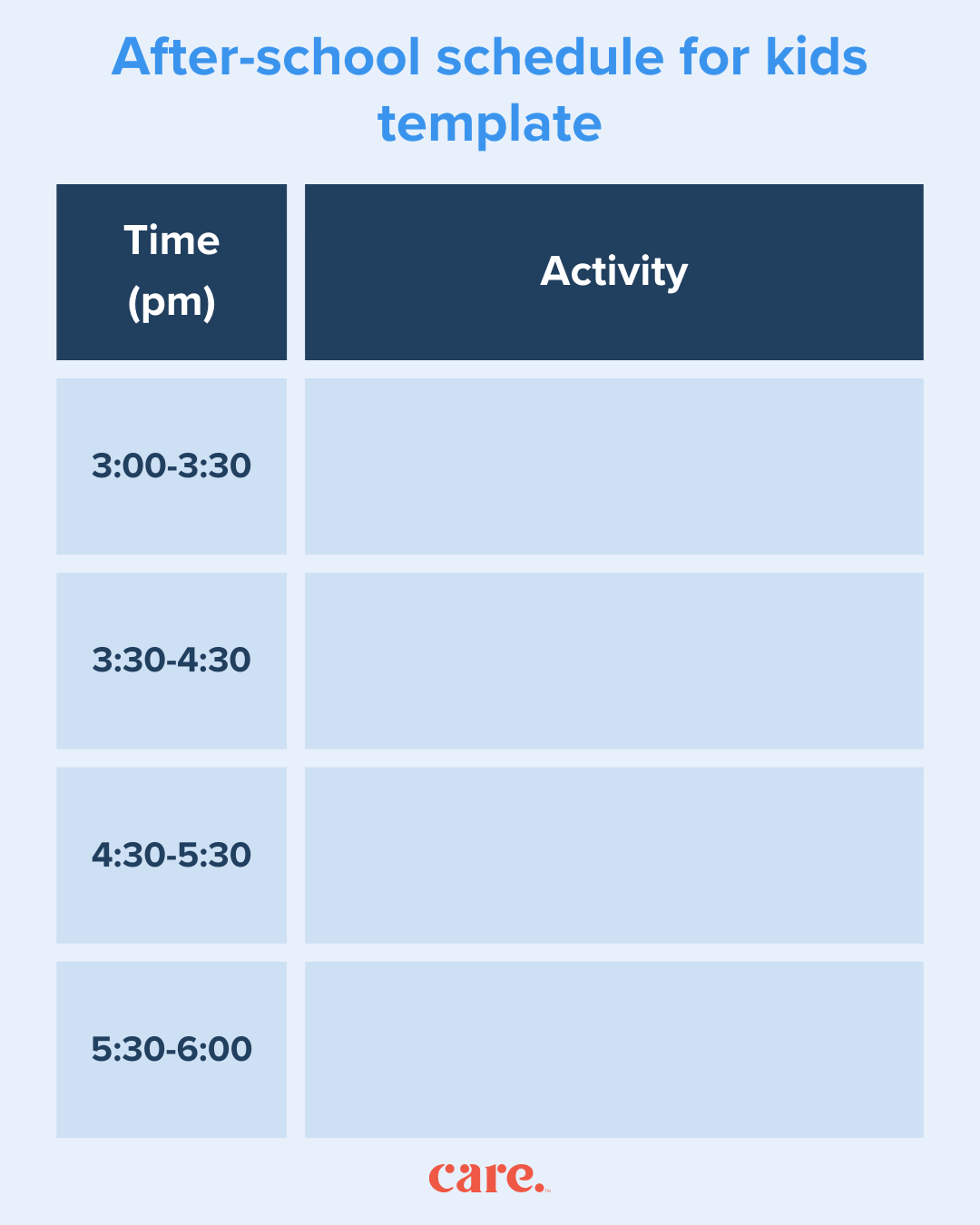 How to create an after-school routine for kids