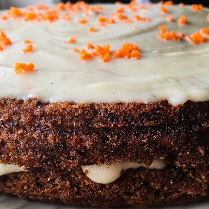creamy vegan carrot cake
