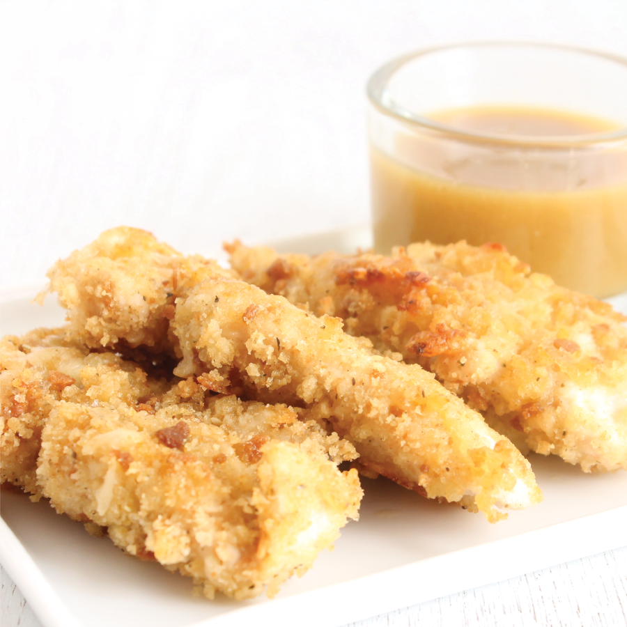 Buttermilk Parmesan Crispy Chicken Fingers–Baked not Fried!