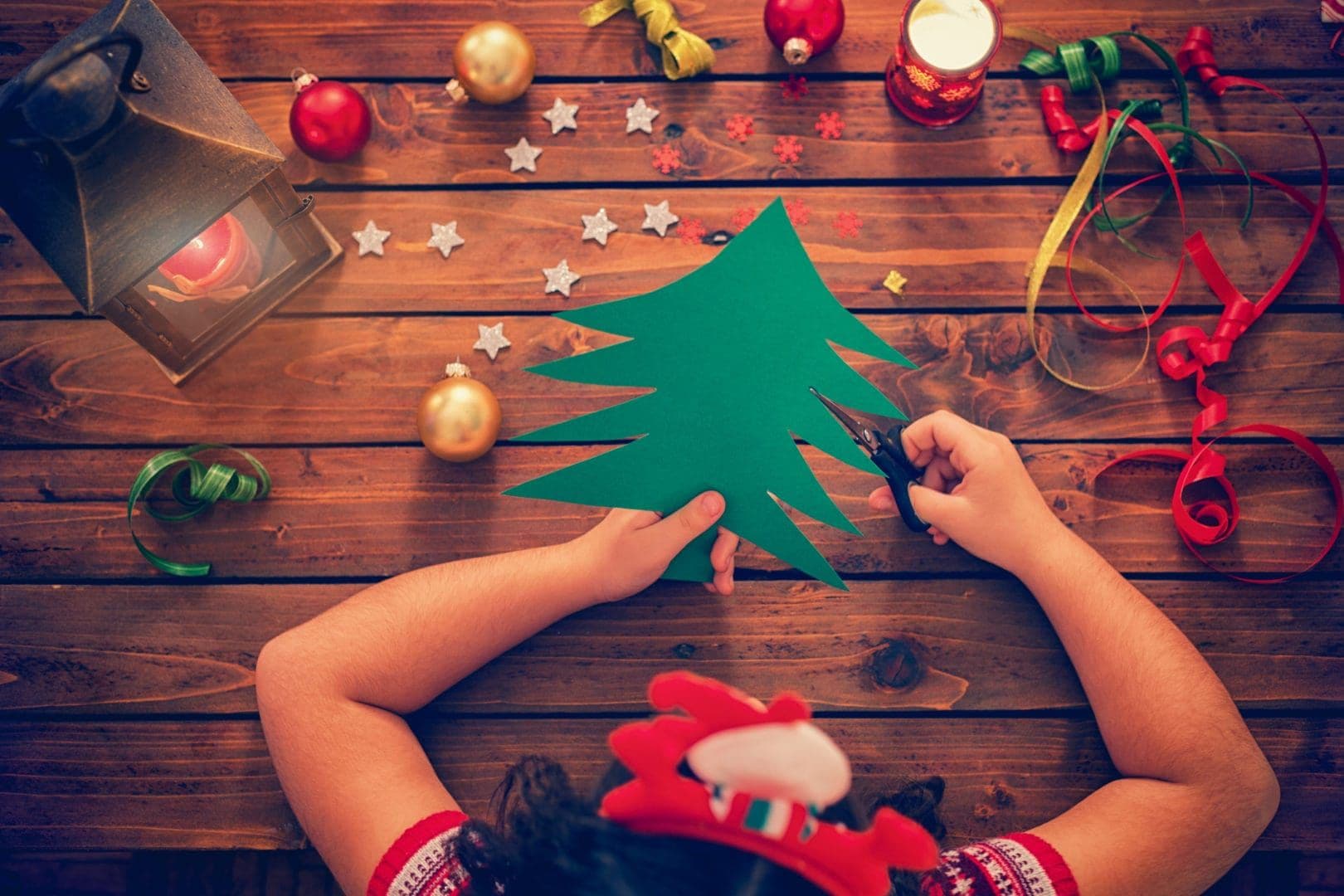 DIY Repurposed Tin Can Santas Decoration - Poofy Cheeks