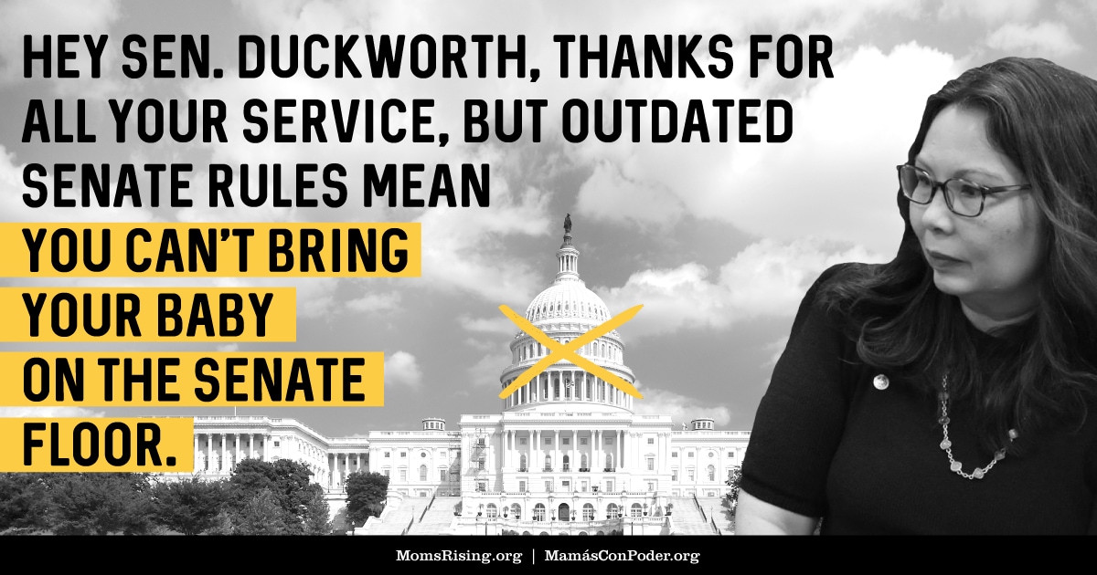Let U.S. Senator Tammy Duckworth Breastfeed on the Senate Floor!