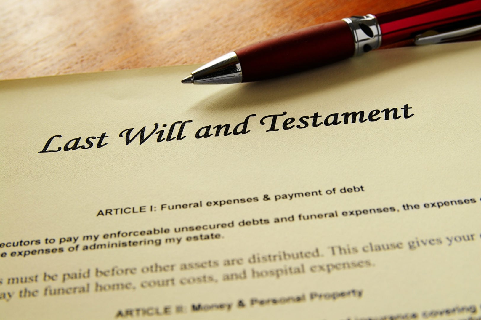 What to do when someone dies without a will