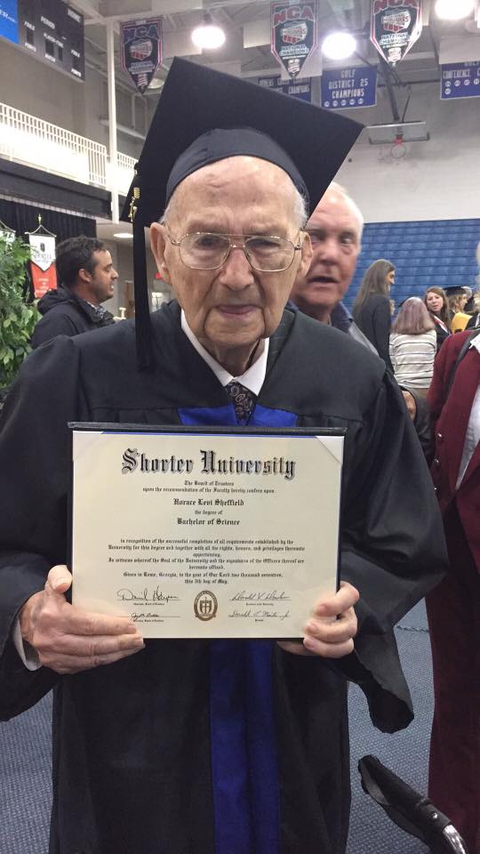 Man, 88, Fulfills Lifelong Goal, Graduates With College Degree