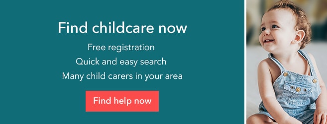 A clickable icon where you can search available childcare