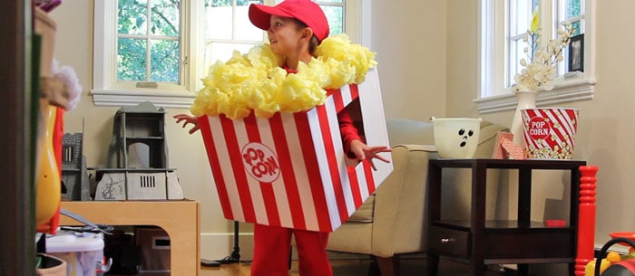 Easy DIY Halloween Ideas: Box of Popcorn