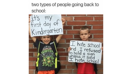 first day of school memes