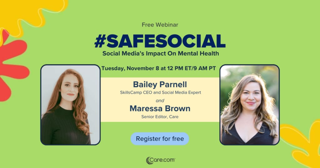 #SafeSocial Bailey Parnell free webinar banner