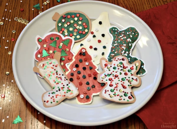 paper christmas cookies