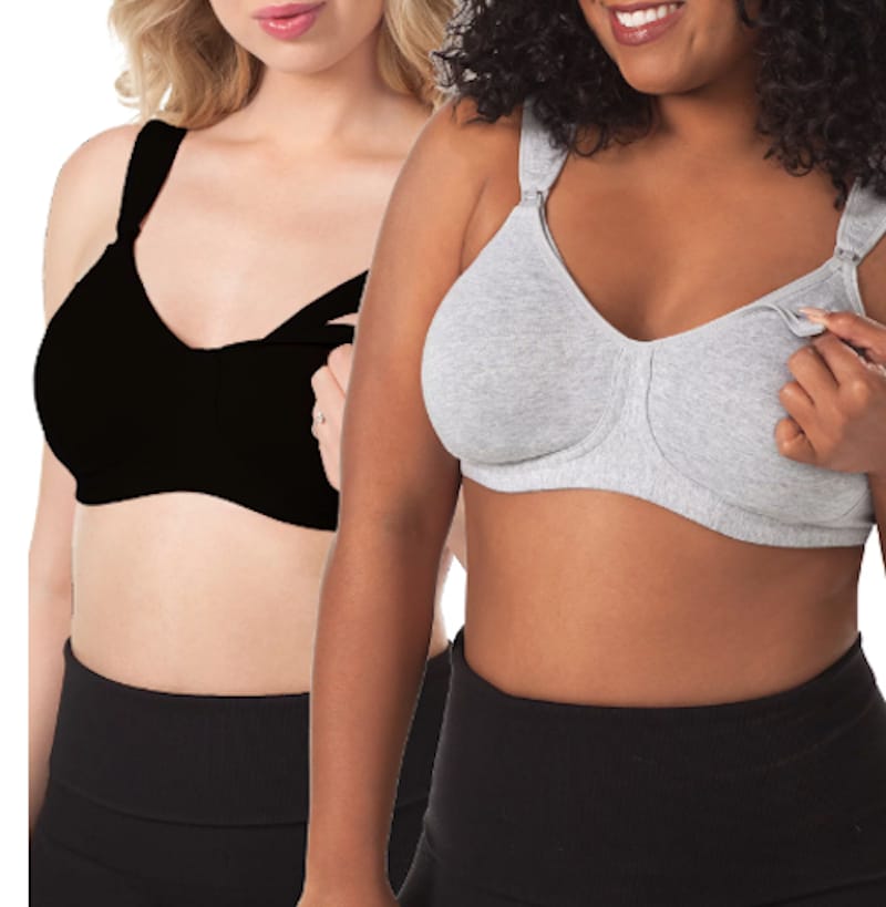NEW AUDEN 2-in-One Nursing and Hands Free Pumping Bra Black Size