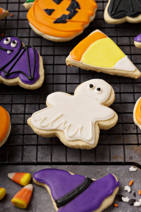 Gluten-free Halloween sugar cookies