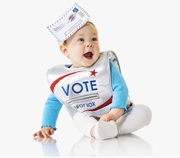 baby ballot box costume