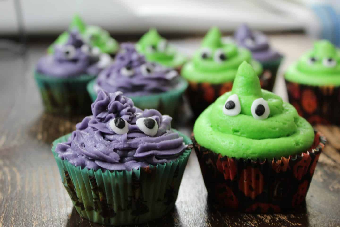 Gluten-free monster cupcakes