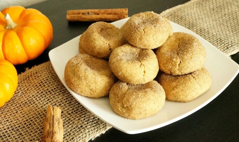 Gluten-free pumpkin spice snickerdoodles