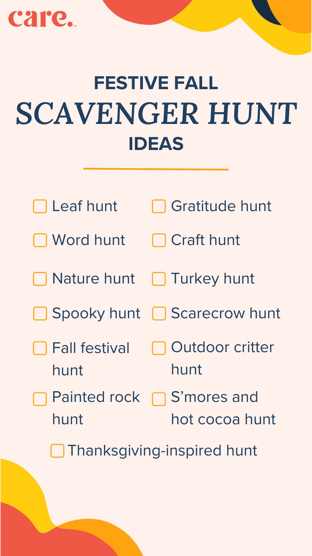 14 fall scavenger hunt ideas for kids that are as fun as they are festive