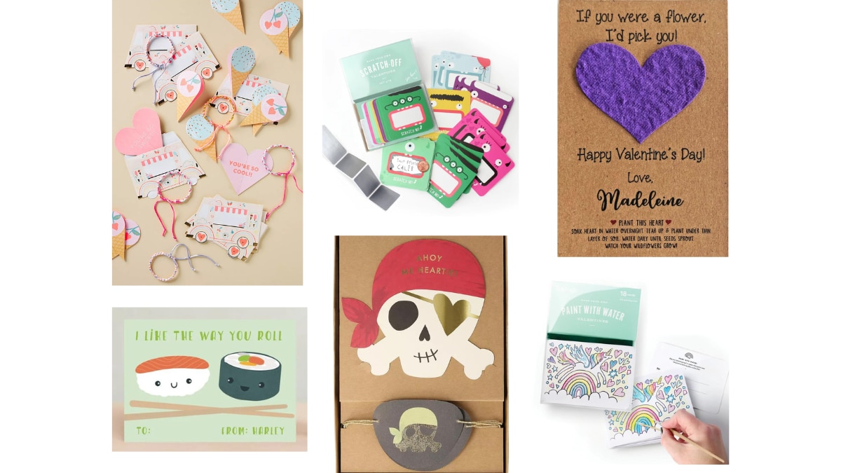 DIY Printable School Valentine's Day Cards For Kids