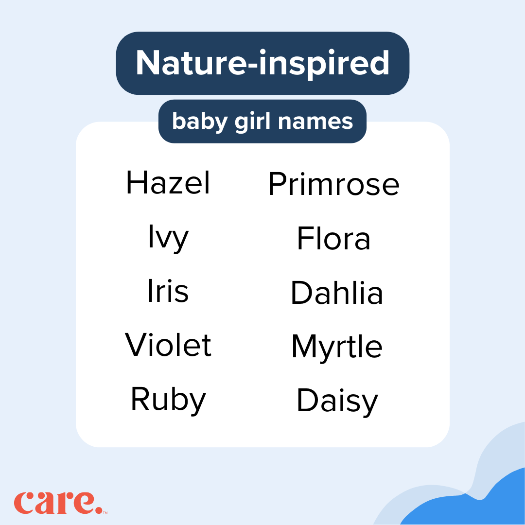 Unique nature-inspired baby girl names