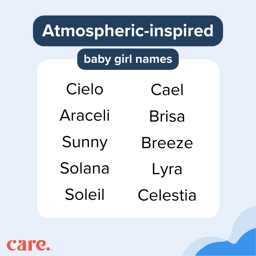 Unique atomospheric-inspired baby girl names