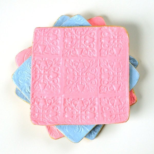 air dry clay coasters