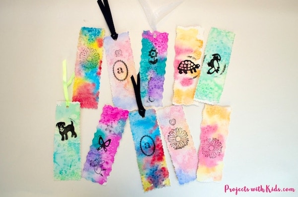 watercolor bookmarks