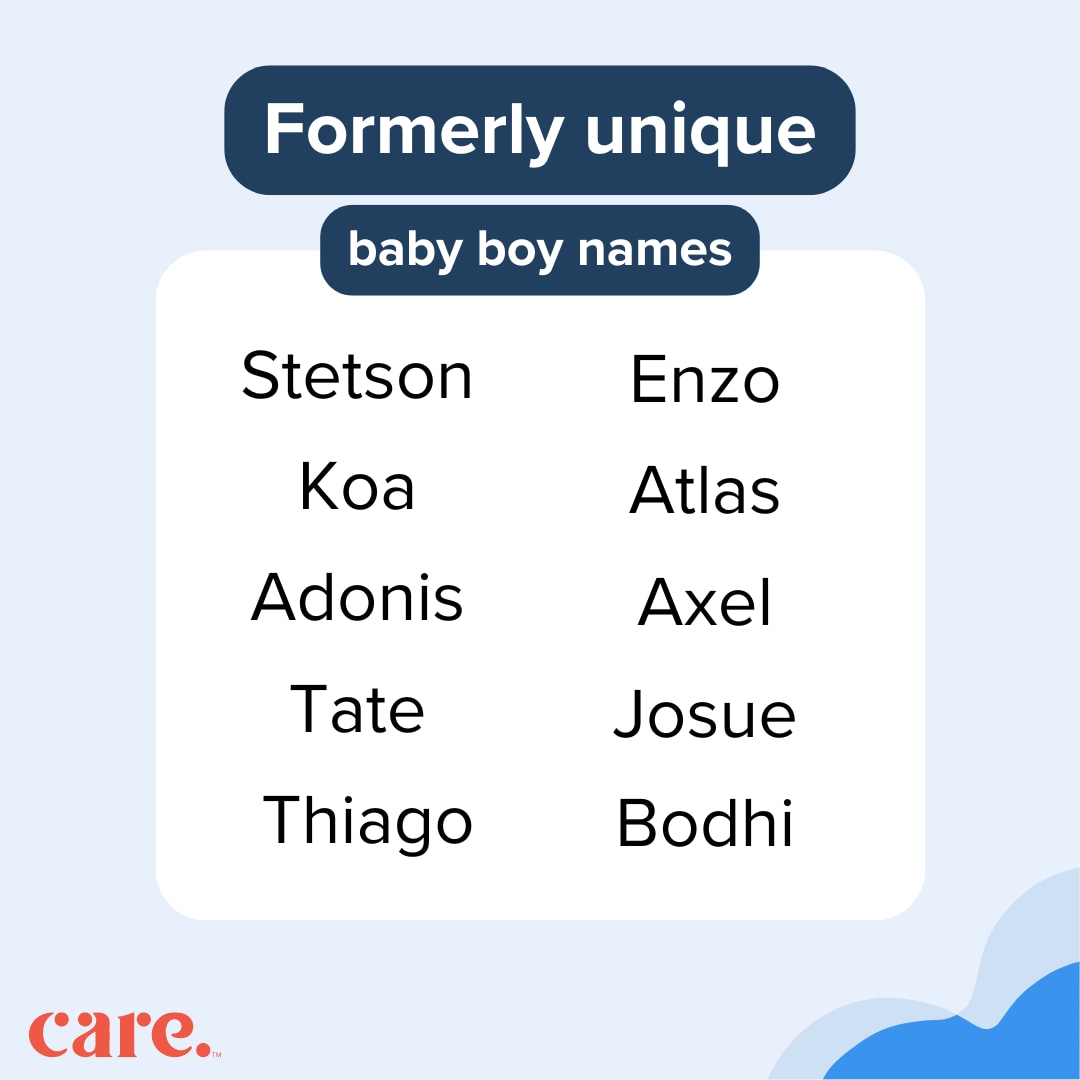 Unique baby boy names for babies