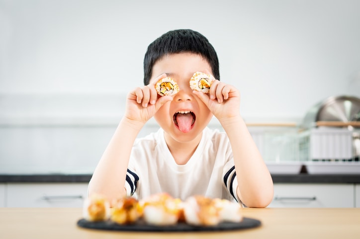 Can toddlers eat sushi? It depends on the kind