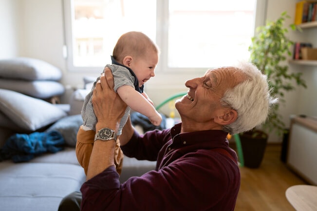 What age can you leave your baby with their grandparents overnight?