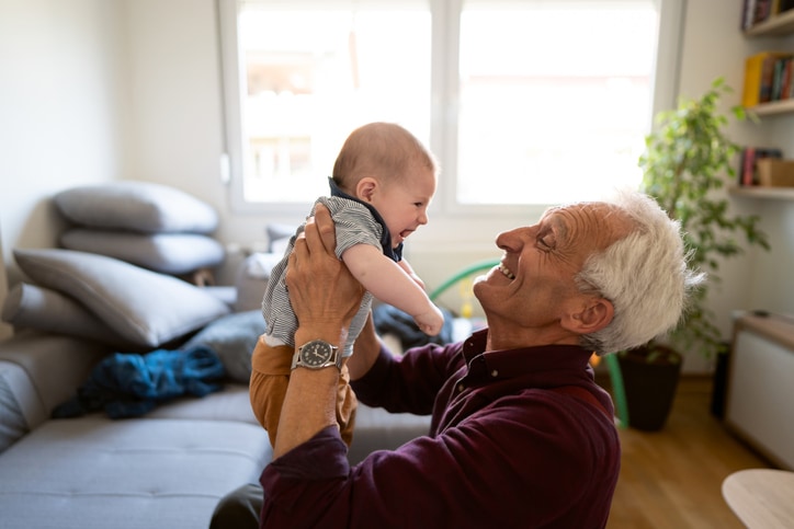 What age can you leave your baby with their grandparents overnight?