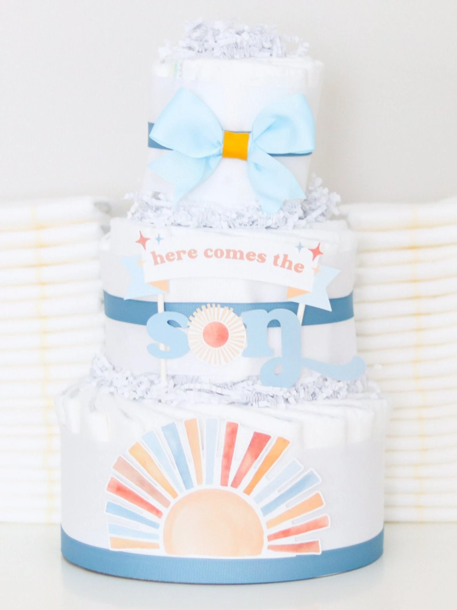 Baby shower diaper gift ideas and decorations