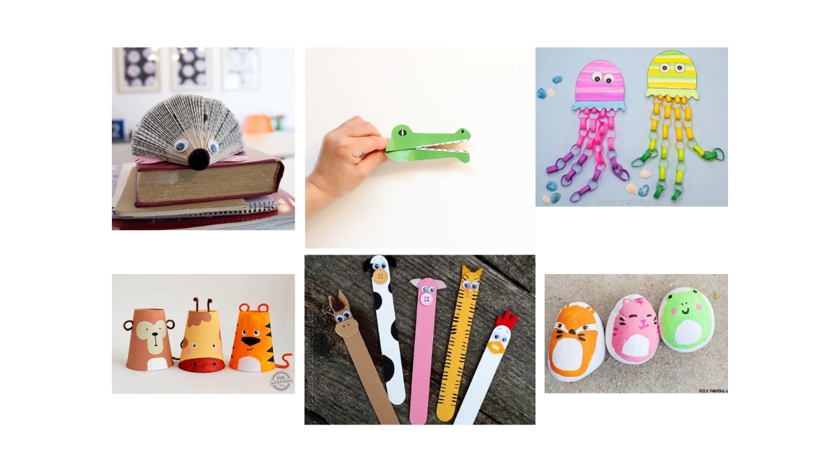 18 cute and colorful animal crafts for kids