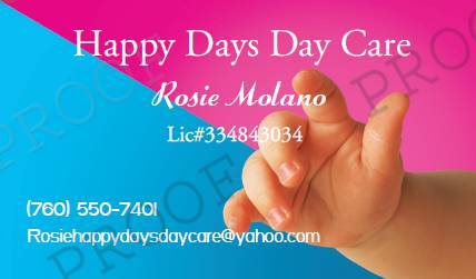 Rosie's Happy Days Daycare Logo