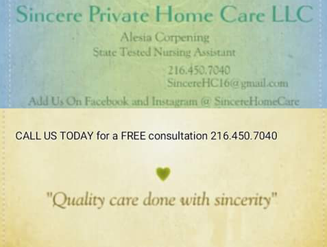 Sincere Private Home Care Llc Logo