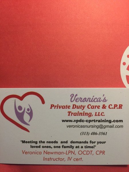 Veronica's Private Duty Care & CPR Training, LLC.