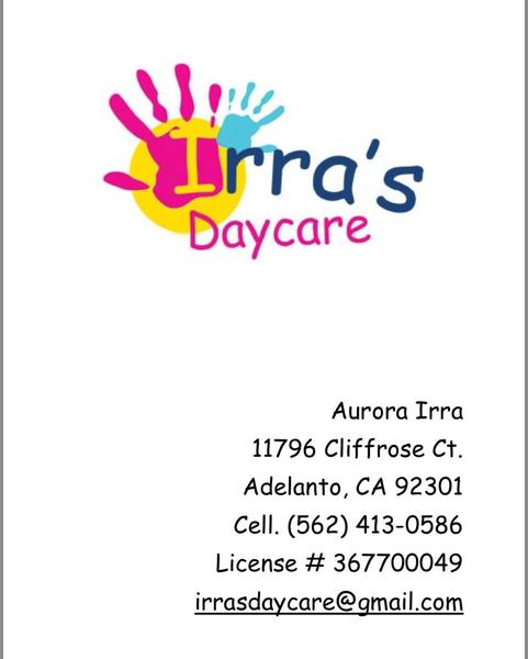 Irra's Daycare Logo