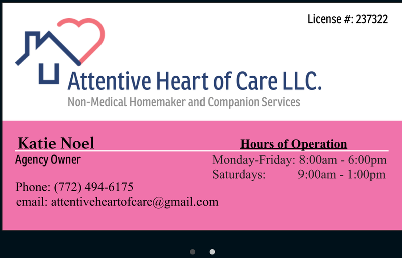 Attentive Heart Of Care Llc. Homemaker And Companion Services Logo