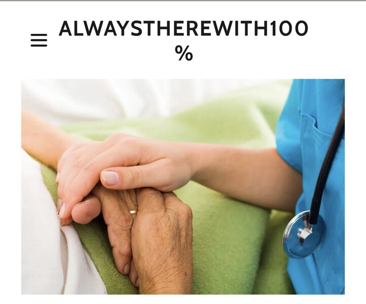 Always There With 100% Care Logo