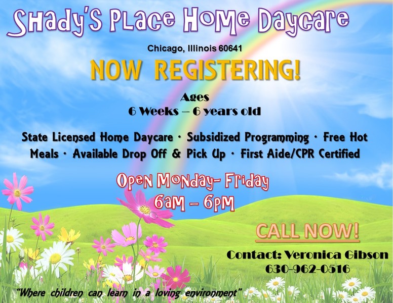 Shady's Place Home Daycare Logo