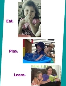 Eat. Play. Learn. In-home Daycare Logo