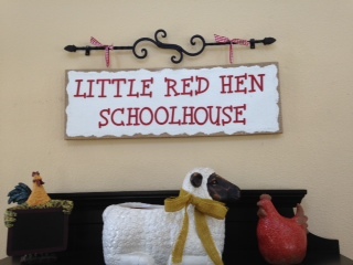 Little Red Hen Schoolhouse Logo