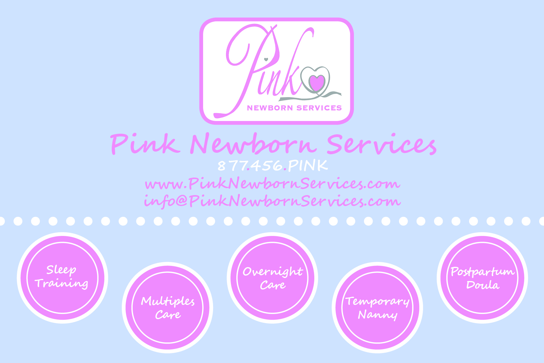 Pink Newborn Services Logo