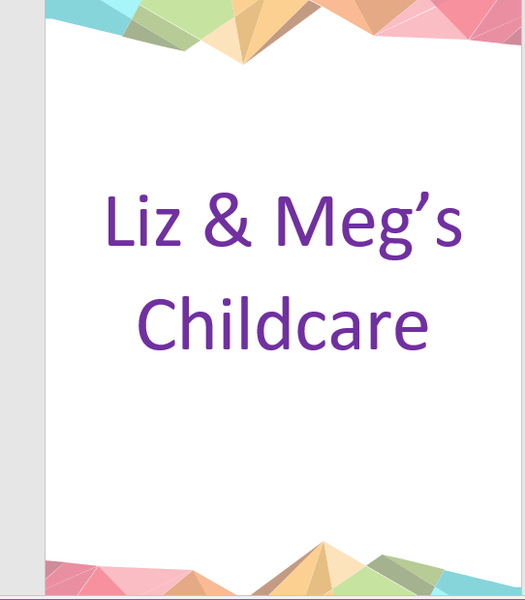 Liz& Meg's Childcare Logo