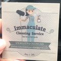 Immaculate cleaning service