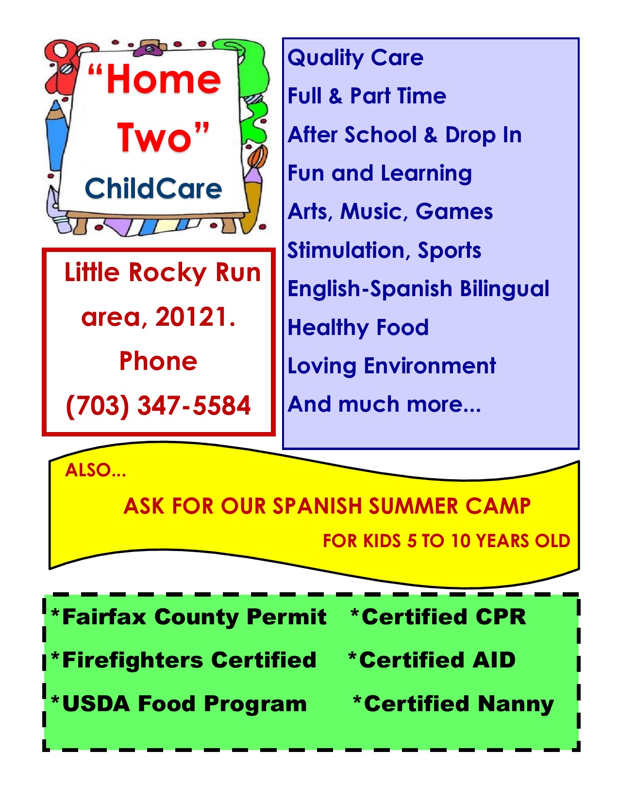 Home Two Child Care Logo