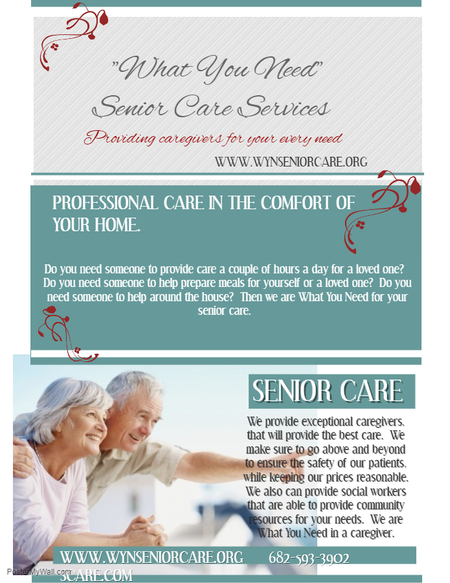 What You Need Senior Care