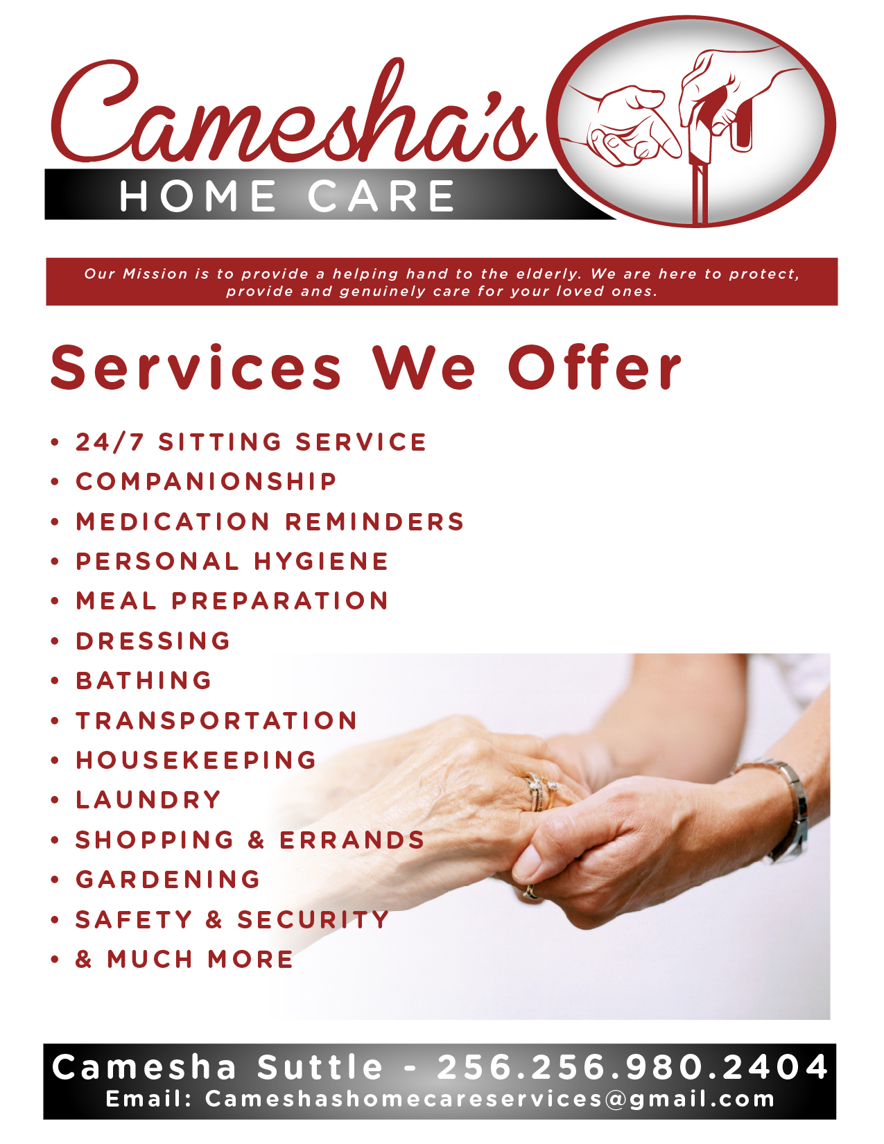 Camesha's Home Care Logo