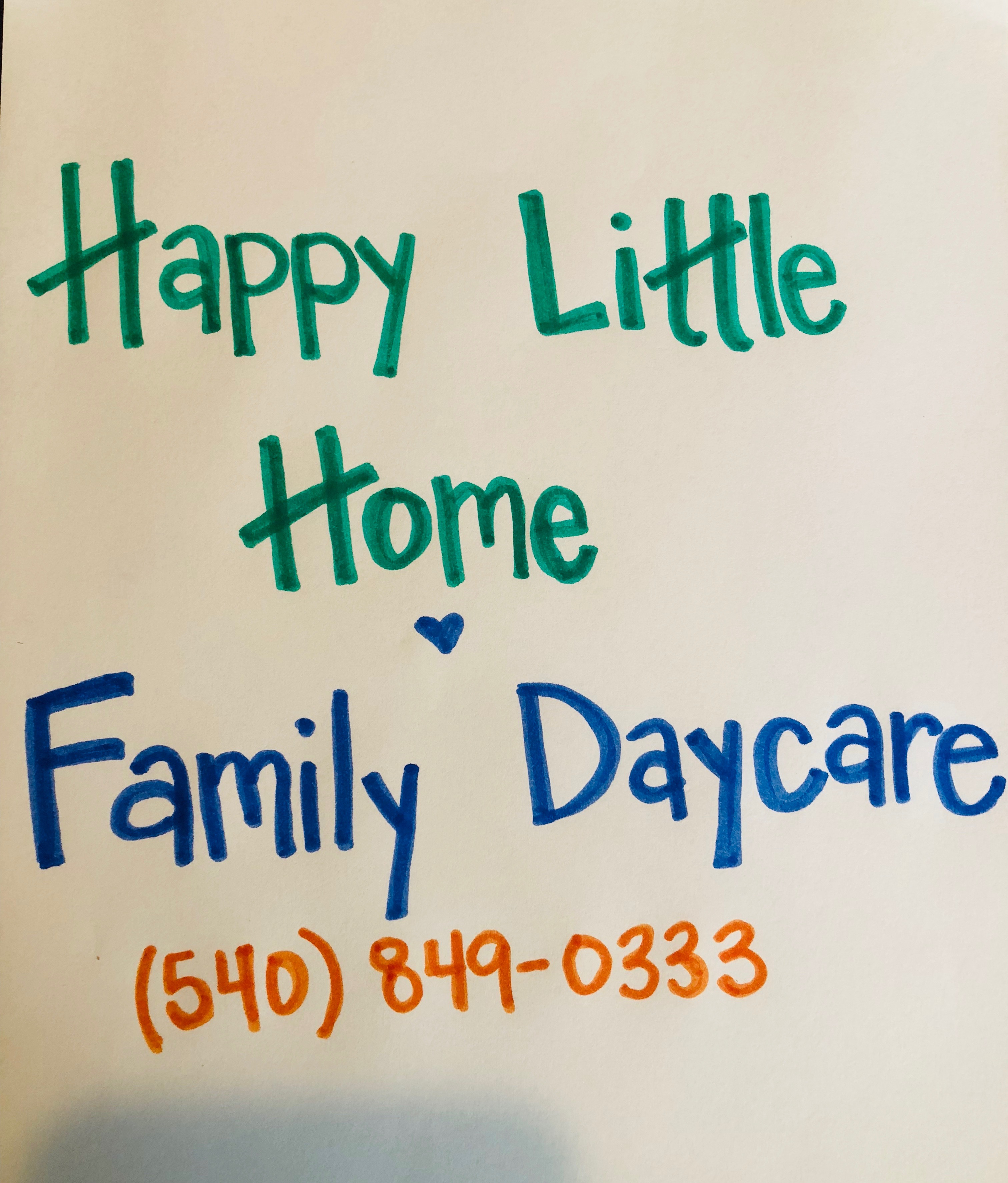 Happy Little Home Family Daycare Logo