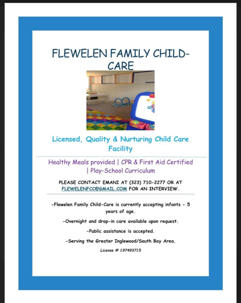 Flewelen Family Child Care Logo